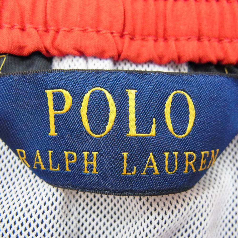 POLO RALPH LAUREN ポロ・ラルフローレン ポニーロゴ 刺繍 ショート ハーフ パンツ ショーツ ネイビー系 M【中古】