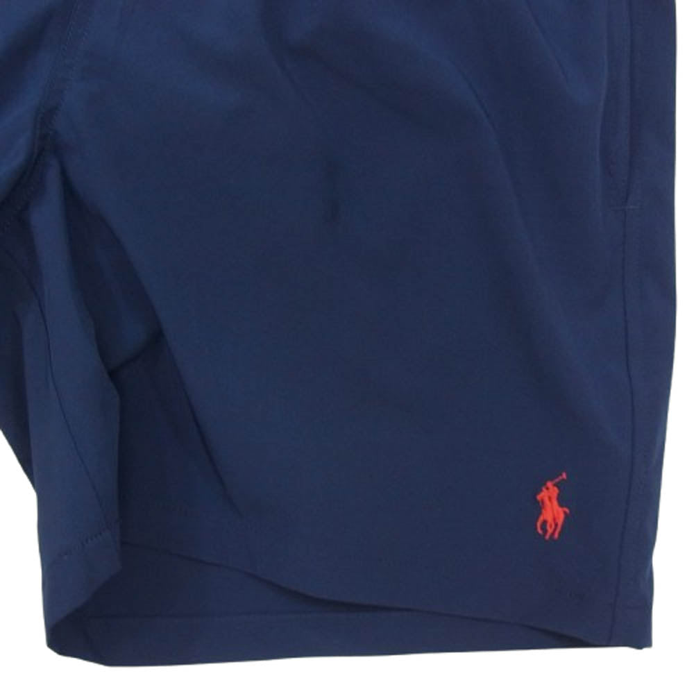 POLO RALPH LAUREN ポロ・ラルフローレン ポニーロゴ 刺繍 ショート ハーフ パンツ ショーツ ネイビー系 M【中古】