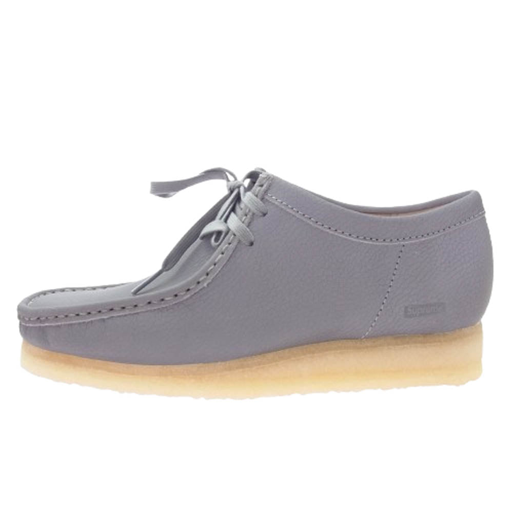 Supreme シュプリーム 25SS × Clarks クラークス Reflective Wallabee Silver リフレクティブ ワラビー シルバー シューズ グレー系 US8 /25.5cm【新古品】【未使用】【中古】