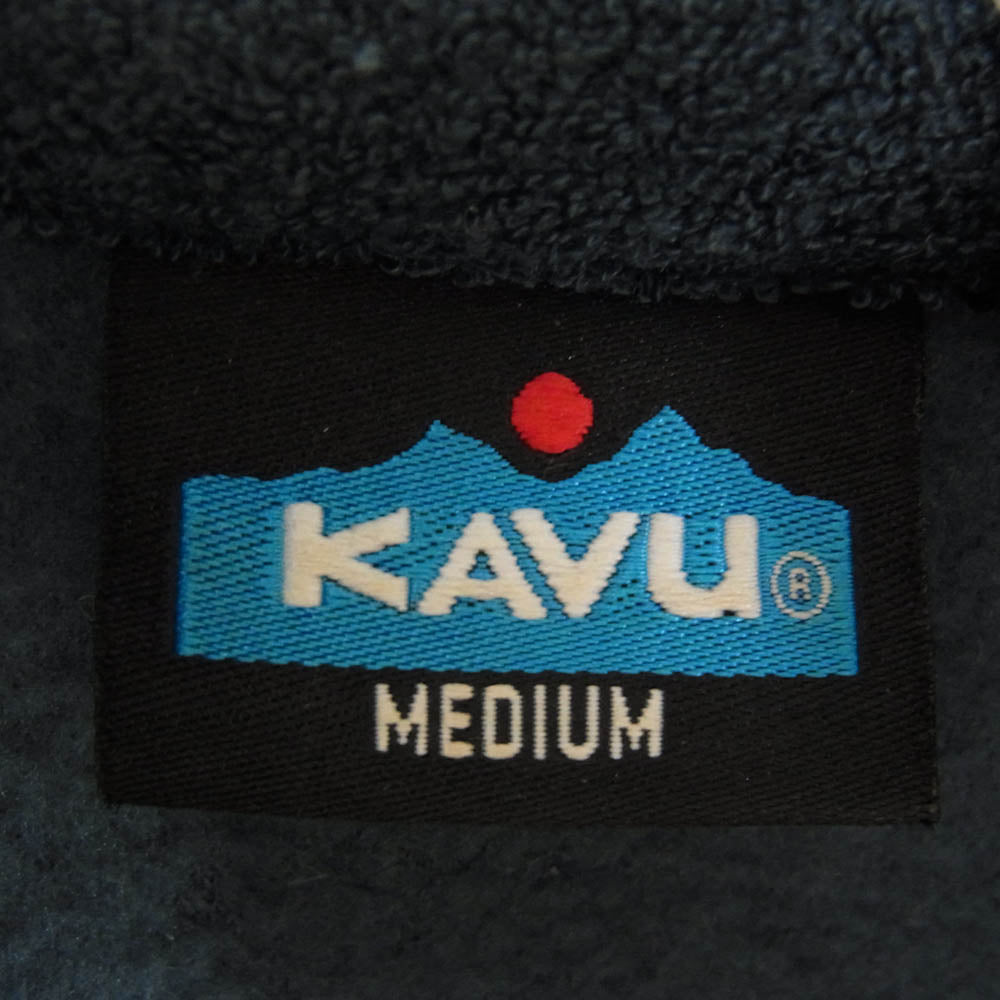 KAVU カブー ワッペン付き フリース ジャケット ネイビー系 M【中古】