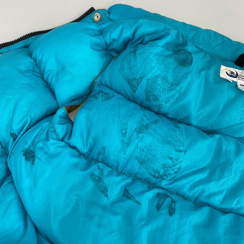 Crescent Down Works クレセントダウンワークス USA製 60/40 DOWN VEST ダウン ベスト ブラウン系 M【中古】
