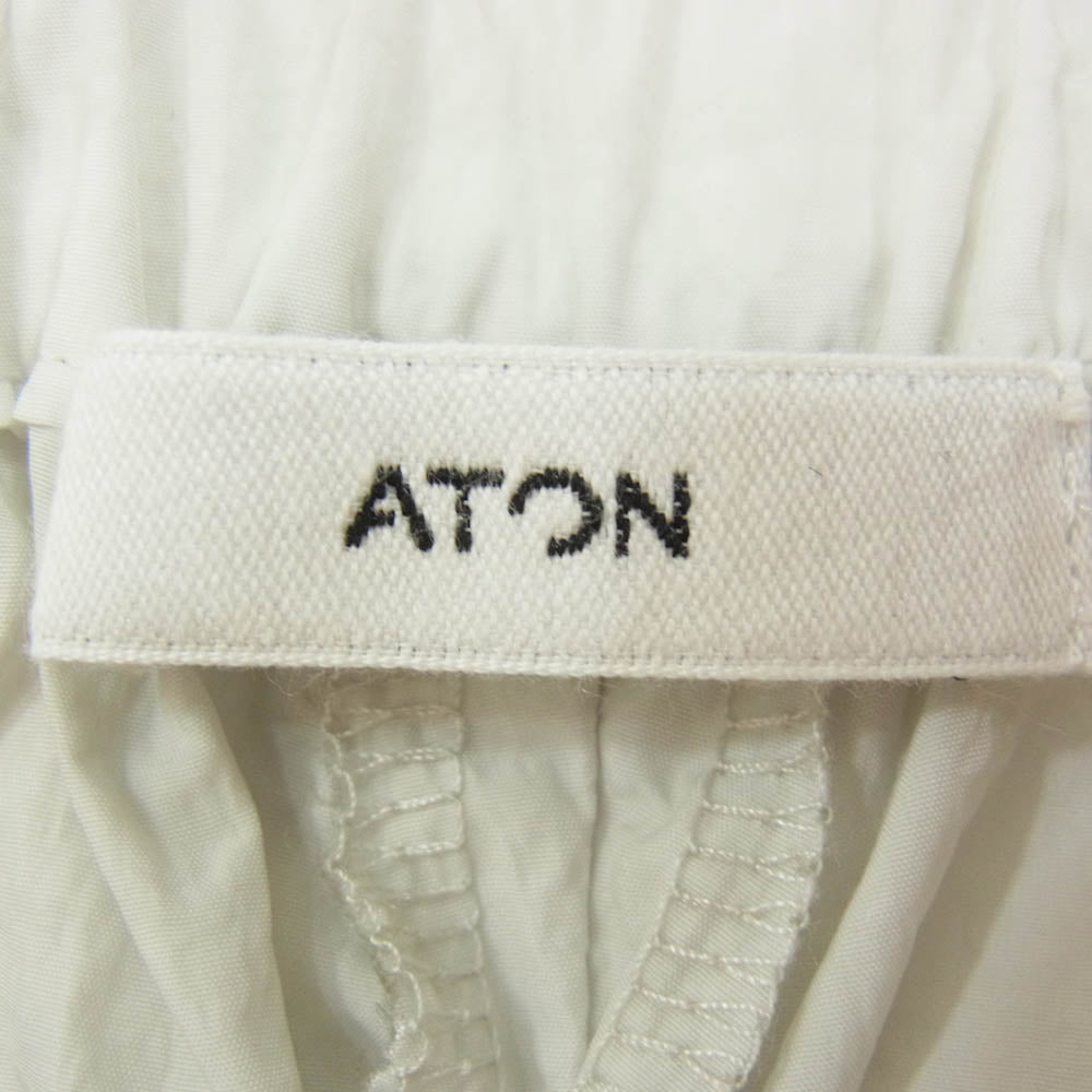 ATON エイトン PRAGGM0204 HAND DYED NYLON OVER PANTS ハンドダイ ナイロン オーバー パンツ グレー系 06【極上美品】【中古】