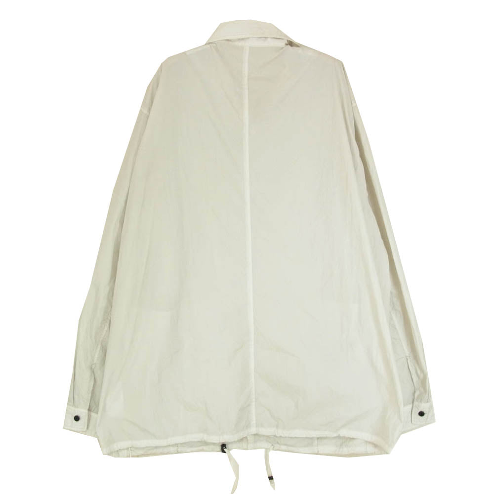 ATON エイトン BLAGGM0204 HAND DYED NYLON SHIRT JACKET ハンドダイ ナイロン シャツ ジャケット グレー系 6【極上美品】【中古】