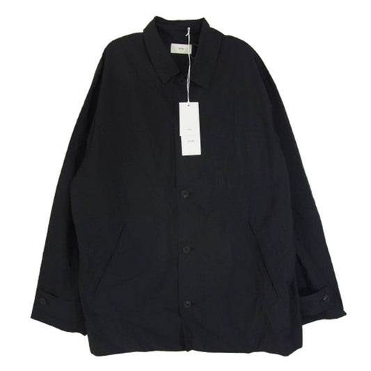 ATON エイトン JKAGGM0200 TRAVEL NYLON COVERALL トラベルナイロン カバーオール ジャケット ブラック系 06【極上美品】【中古】