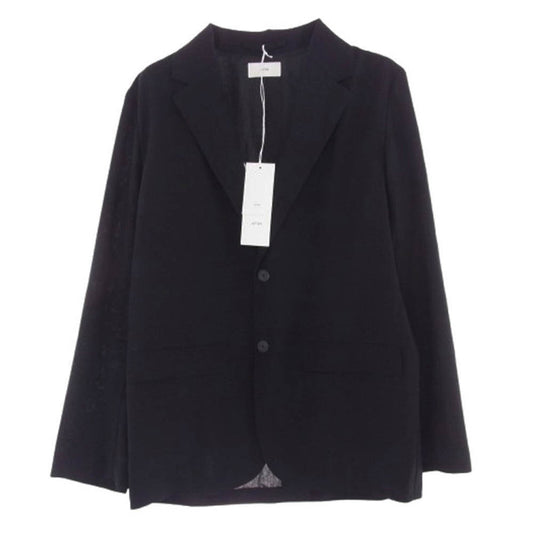 ATON エイトン 25SS JKAGGM0203 HIGH TWIST WOOL TAILORED JACKET ハイツイストウール 2B テーラードジャケット ブラック系 02【極上美品】【中古】
