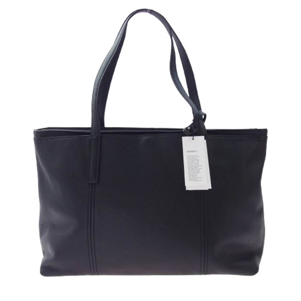 aniary アニアリ 07-02011 Shrink Leather Tote Bag シュリンクレザー トート バッグ ブラック系【新古品】【未使用】【中古】
