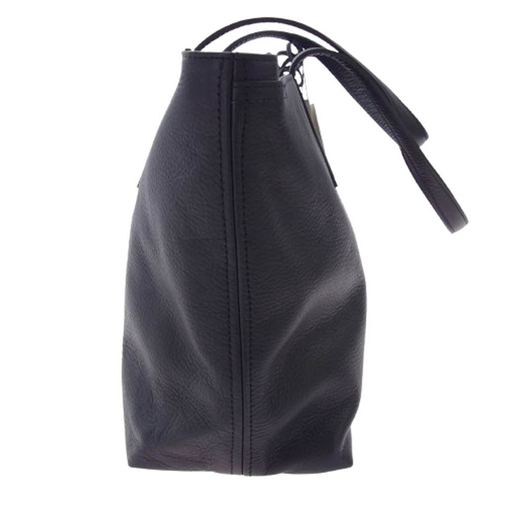 aniary アニアリ 07-02011 Shrink Leather Tote Bag シュリンクレザー トート バッグ ブラック系【新古品】【未使用】【中古】