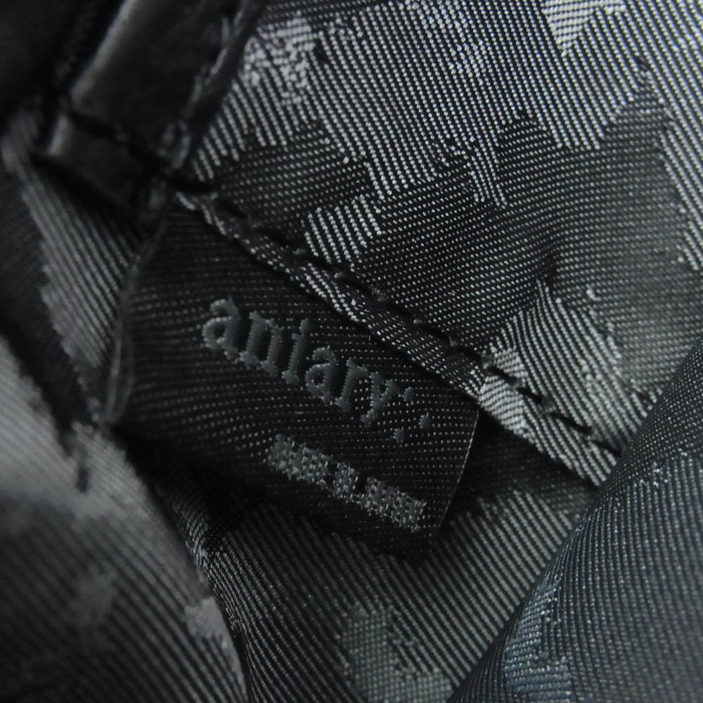 aniary アニアリ 07-02011 Shrink Leather Tote Bag シュリンクレザー トート バッグ ブラック系【新古品】【未使用】【中古】