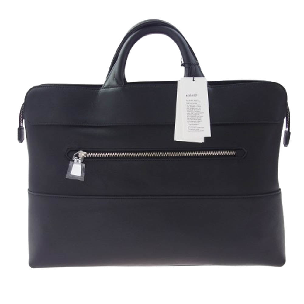 aniary アニアリ 36-01000 Artisan Leather Brief アルティザンレザー 双子山 ブリーフ ケース ブラック系【新古品】【未使用】【中古】