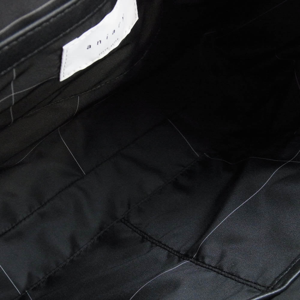 aniary アニアリ 36-01000 Artisan Leather Brief アルティザンレザー 双子山 ブリーフ ケース ブラック系【新古品】【未使用】【中古】