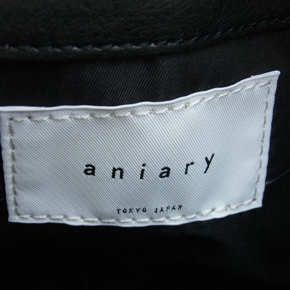 aniary アニアリ 36-01000 Artisan Leather Brief アルティザンレザー 双子山 ブリーフ ケース ブラック系【新古品】【未使用】【中古】