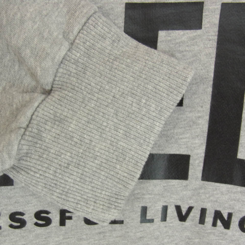 DIESEL ディーゼル S-GIR-DIVISION-LOGO 00SWFH 0BAWT ロゴプリント クルーネック スウェット トレーナー グレー系 L【中古】
