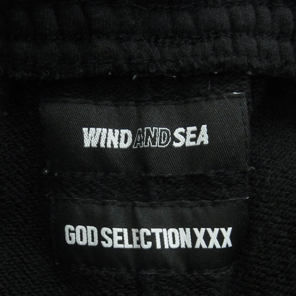 WIND AND SEA ウィンダンシー GOD SELECTION XXX ゴッドセレクション スウェット ショーツ ハーフ パンツ ブラック系 M【中古】