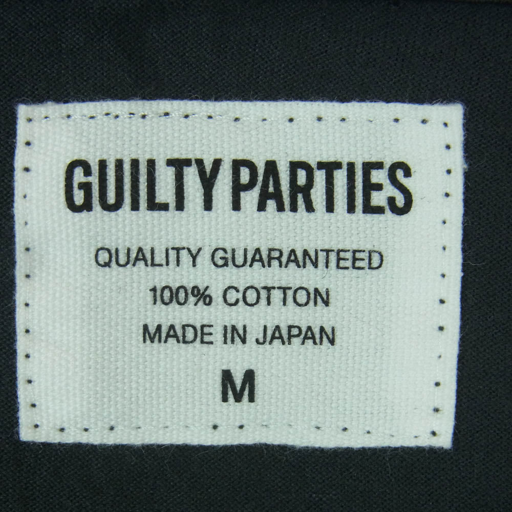 WACKO MARIA ワコマリア 25SS 25SSE-WMT-ST02 STANDARD CREW NECK T-SHIRT Type-2 タイプ2 GUILTY PARTIES ロゴプリント スタンダード クルーネック 半袖 Tシャツ ブラック系 ダークグレー寄りの黒系 M【美品】【中古】