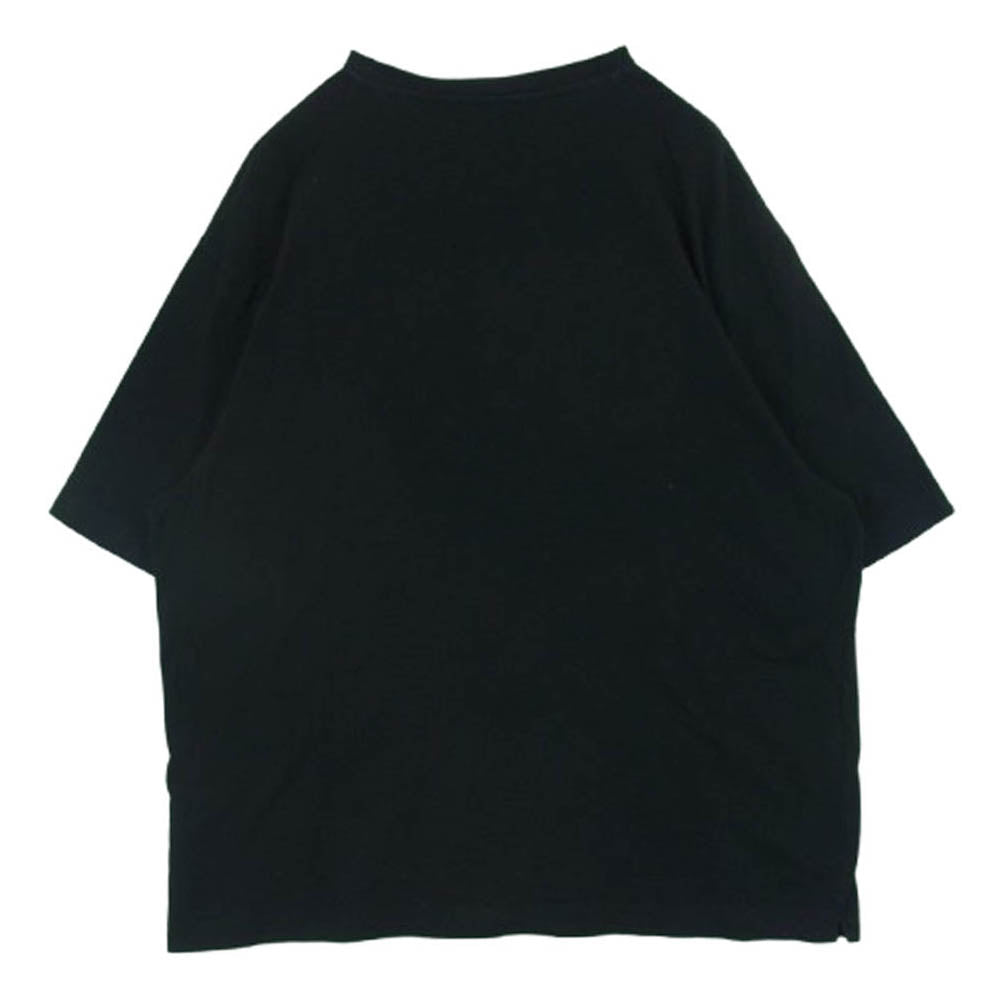 OFF-WHITE オフホワイト OMAA120F22JER002 国内正規品 イーストランドタグ Contrasting Spray Helv logo ロゴスプレー 半袖 Tシャツ ブラック系 XL【中古】