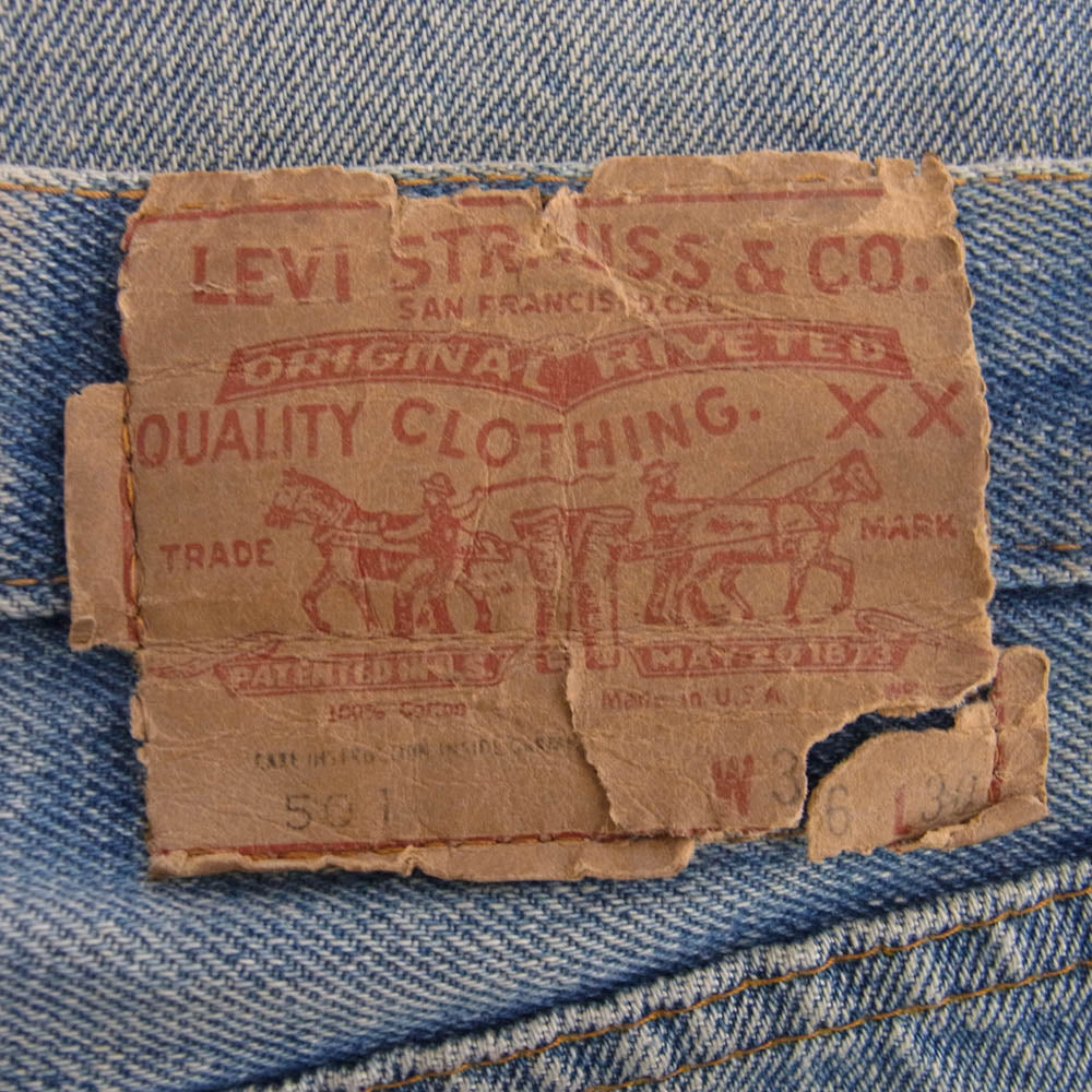 Levi's リーバイス 70s 501 66前期 デニム パンツ W36 インディゴブルー系 W36【中古】