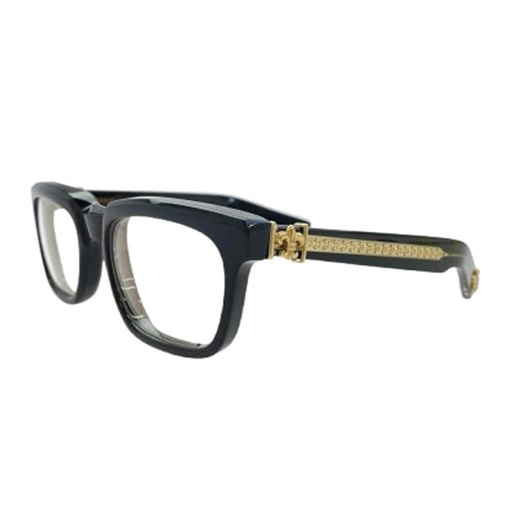 CHROME HEARTS クロムハーツ（原本無） SEE YOU IN TEA BSフレア テンプル ウェリントン型 眼鏡 サングラス ブラック系 53□20-143【中古】