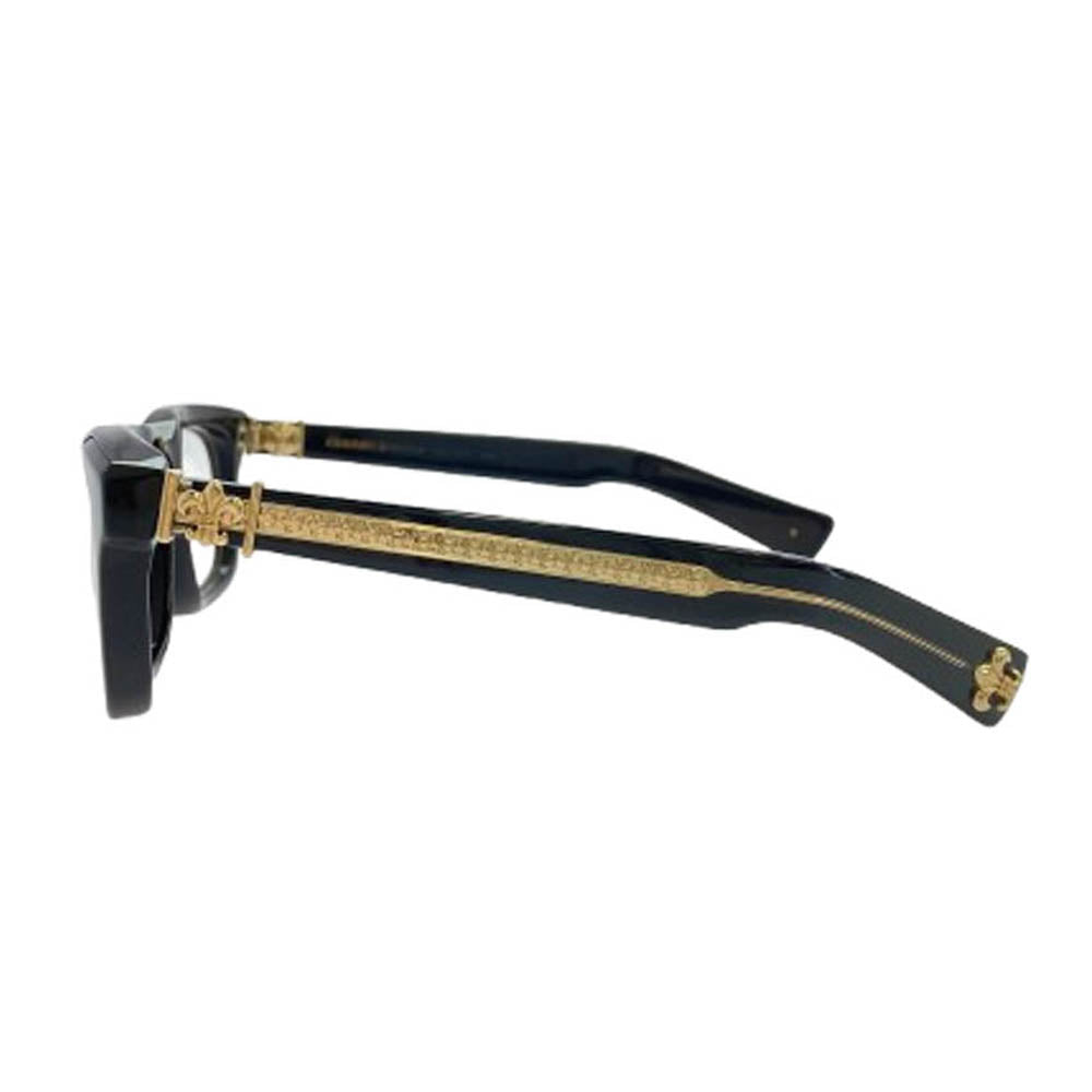 CHROME HEARTS クロムハーツ（原本無） SEE YOU IN TEA BSフレア テンプル ウェリントン型 眼鏡 サングラス ブラック系 53□20-143【中古】