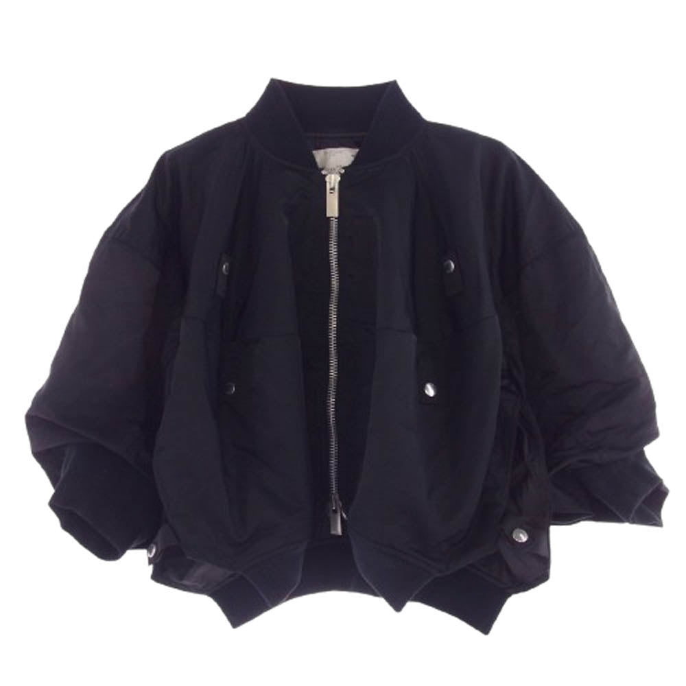 Sacai サカイ 24SS 24-07244 24SS Nylon Twill Blouson ナイロンツイル ブルゾン ジャケット ブラック系 1【中古】
