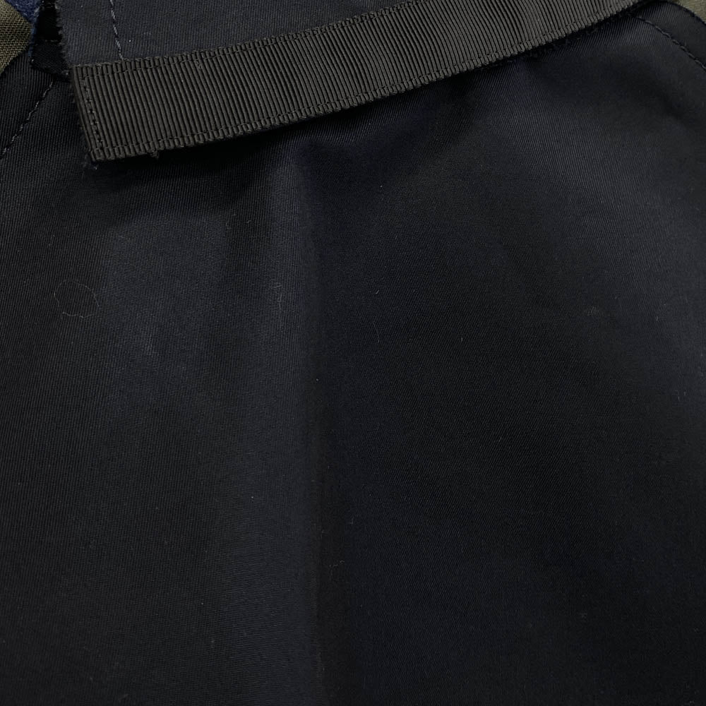 Sacai サカイ 21-05387 ドッキングラッププリーツ ダブルトレンチ コート ネイビー系 カーキ系 1【中古】