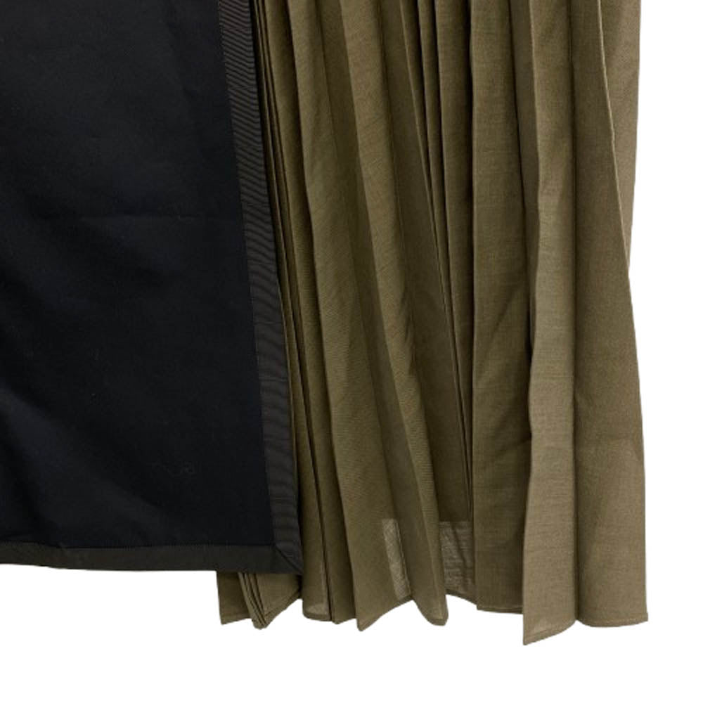 Sacai サカイ 21-05387 ドッキングラッププリーツ ダブルトレンチ コート ネイビー系 カーキ系 1【中古】
