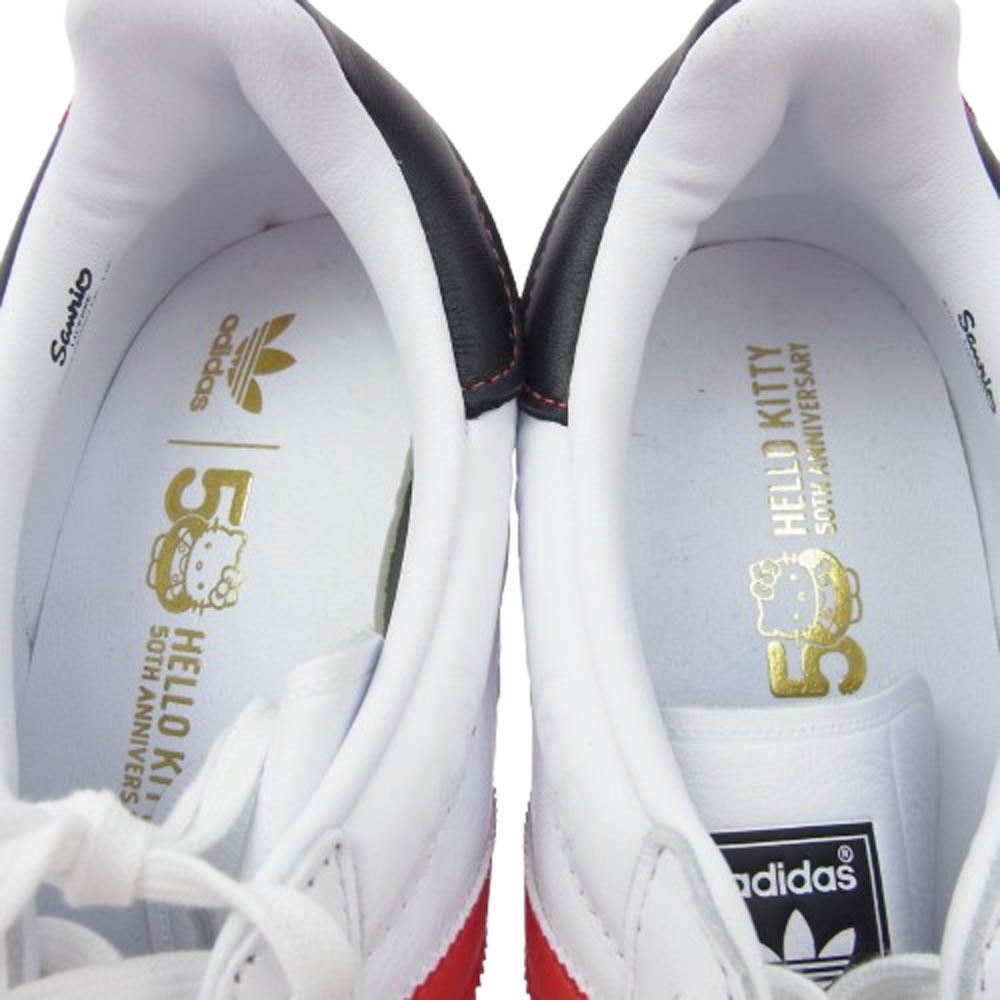 adidas アディダス × Hello Kitty Gazelle Indoor Hello Kitty Anniversary ハロー キティー 50周年 ガゼル スニーカー ホワイト系 28cm【極上美品】【中古】
