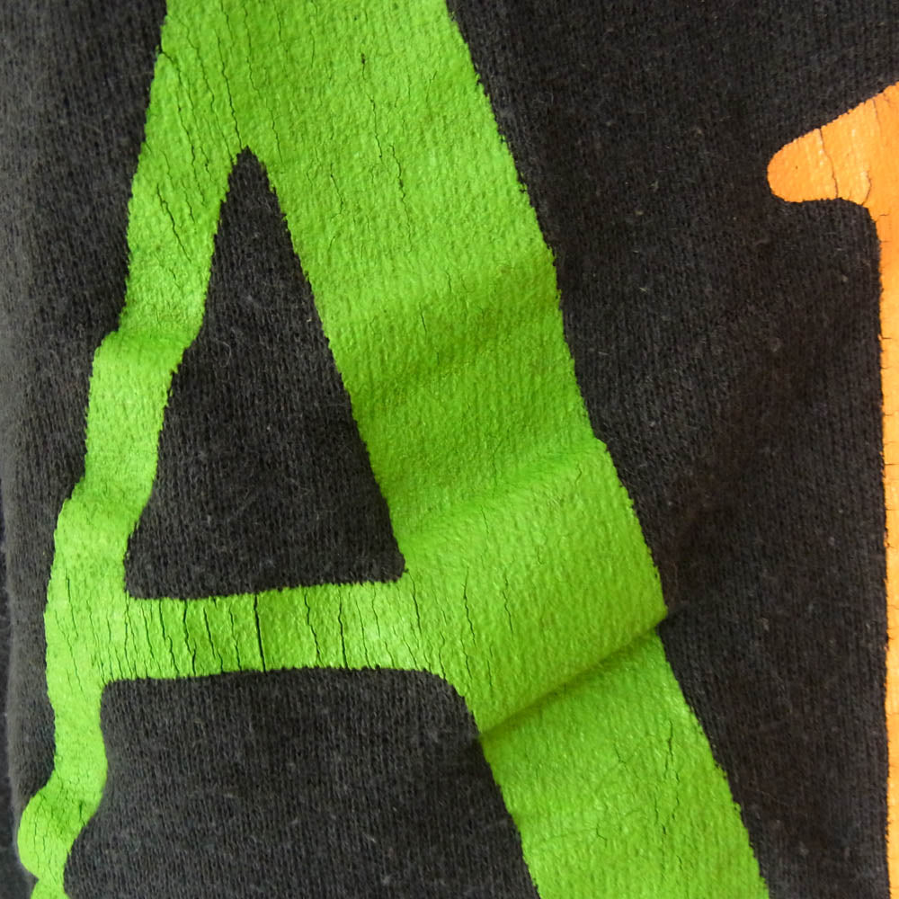 ヴィンテージ 90s USA製 APPLE アップル Logo Sweatshirt Hanes ヘインズタグ 企業ロゴ スウェット ブラック系 M【中古】
