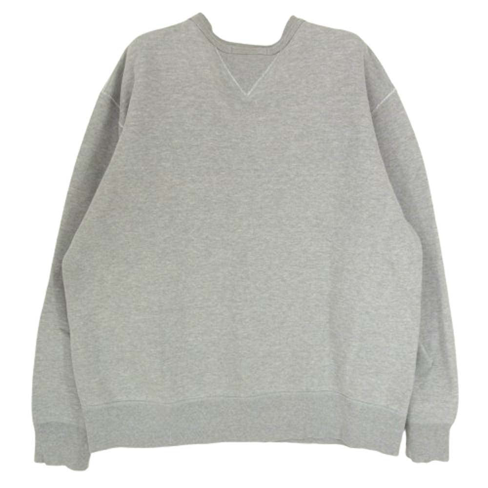 バーンズ 両V ガゼット クルーネック スウェット グレー系 2【中古】