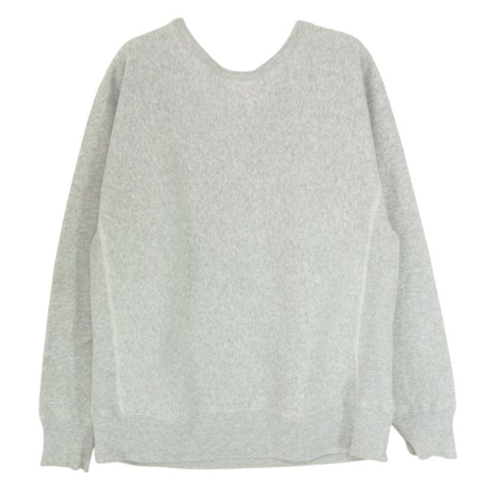 Champion チャンピオン C3-W004 Reverse Weave 青タグ 復刻 リバースウィーブ クルーネック スウェット グレー系 XL【中古】