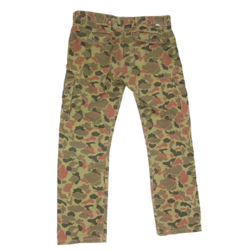 Levi's リーバイス PCL15-201 502 カモフラ 迷彩 コットン カーゴ パンツ カーキ系 36【中古】
