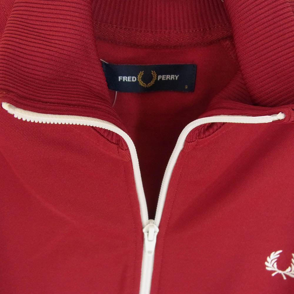 FRED PERRY フレッドペリー J6231 LAUREL WREATH TAPED TRACK JACKET テープド ジャージ トラック ジャケット エンジ系 S【中古】