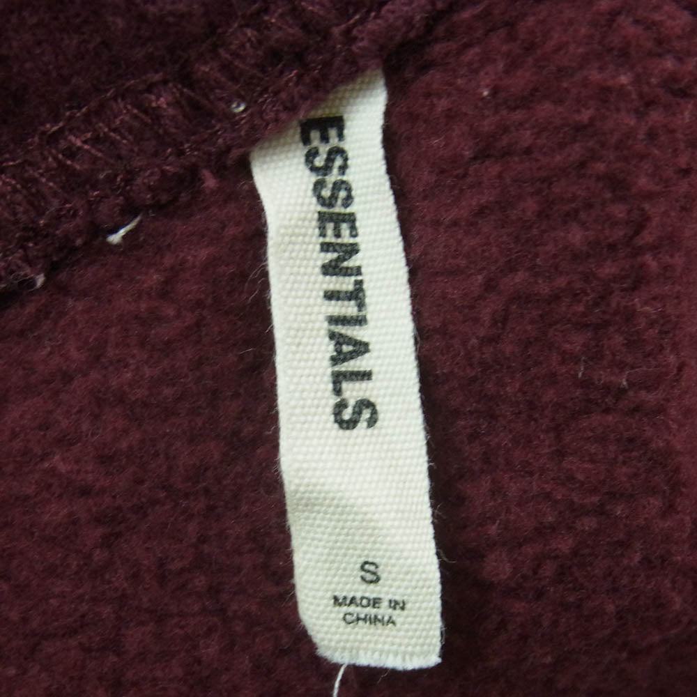 FEAR OF GOD フィアオブゴッド FOG ESSENTIALS エッセンシャルズ ロゴプリント スウェット ショーツ ハーフ パンツ エンジ系 S【中古】