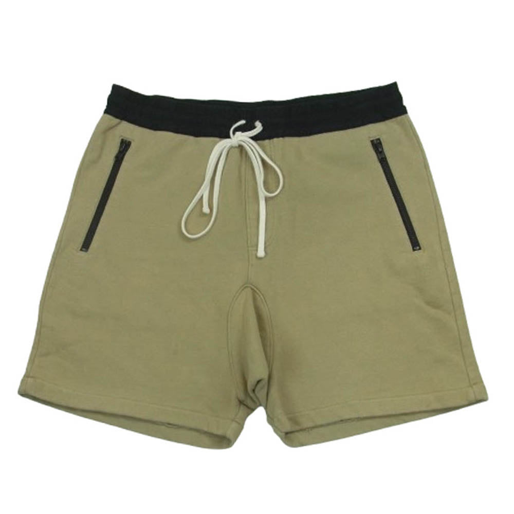 FEAR OF GOD フィアオブゴッド FOG ESSENTIALS エッセンシャルズ ジップポケット スウェット ショーツ ハーフ パンツ ベージュ系 M【中古】