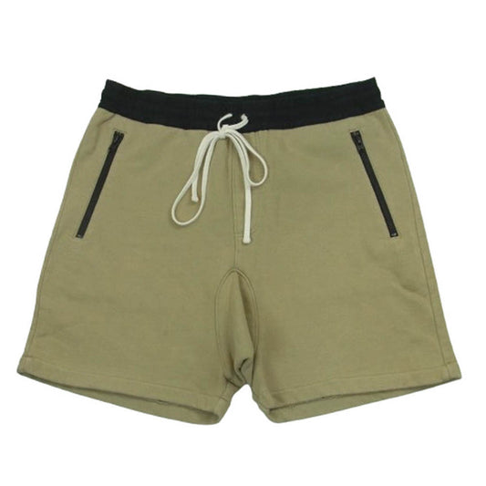 FEAR OF GOD フィアオブゴッド FOG ESSENTIALS エッセンシャルズ ジップポケット スウェット ショーツ ハーフ パンツ ベージュ系 M【中古】