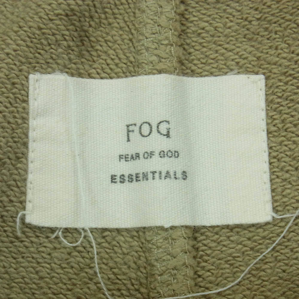 FEAR OF GOD フィアオブゴッド FOG ESSENTIALS エッセンシャルズ ジップポケット スウェット ショーツ ハーフ パンツ ベージュ系 M【中古】