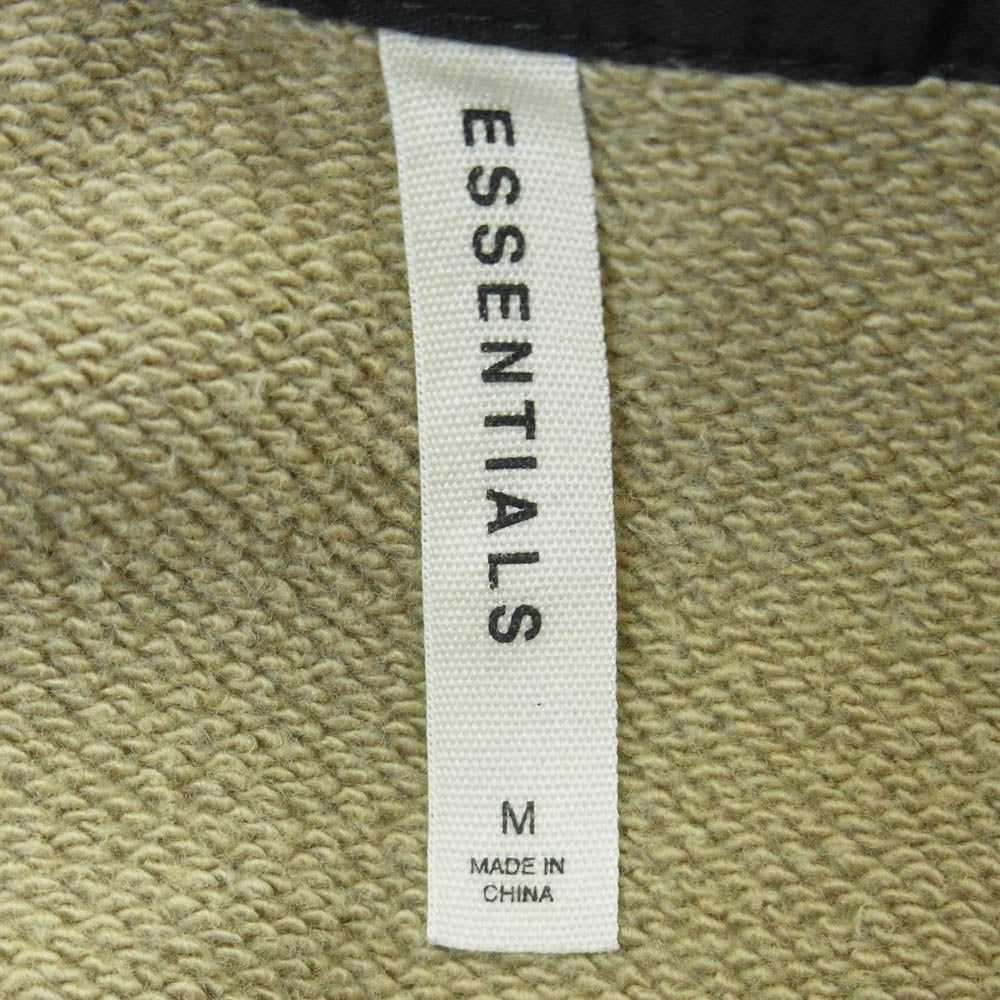 FEAR OF GOD フィアオブゴッド FOG ESSENTIALS エッセンシャルズ ジップポケット スウェット ショーツ ハーフ パンツ ベージュ系 M【中古】