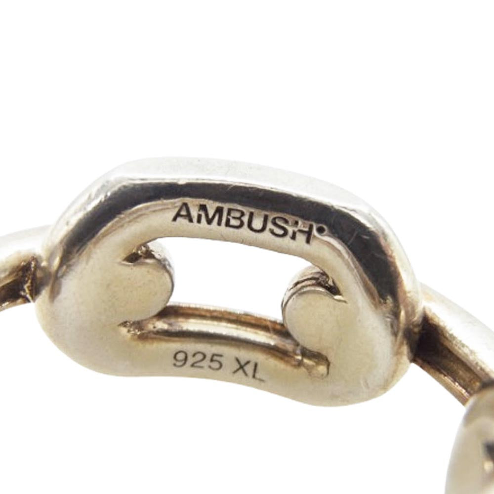 AMBUSH アンブッシュ Chain Ring チェーン リング シルバー系 19.5号【中古】
