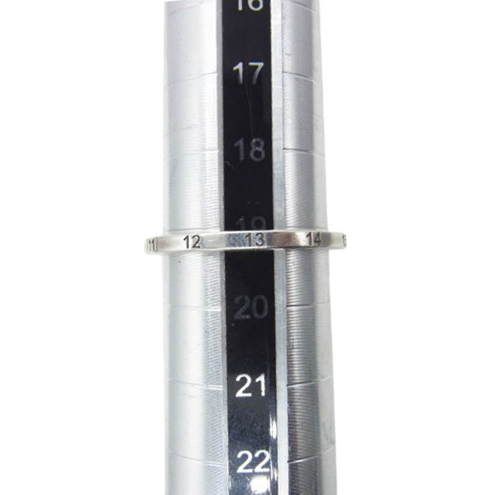 MAISON MARGIELA メゾンマルジェラ SM2UQ0006 S12755 SLIM NUMBER RING スリム ナンバーズ ロゴ リング シルバー系 19.5号【中古】