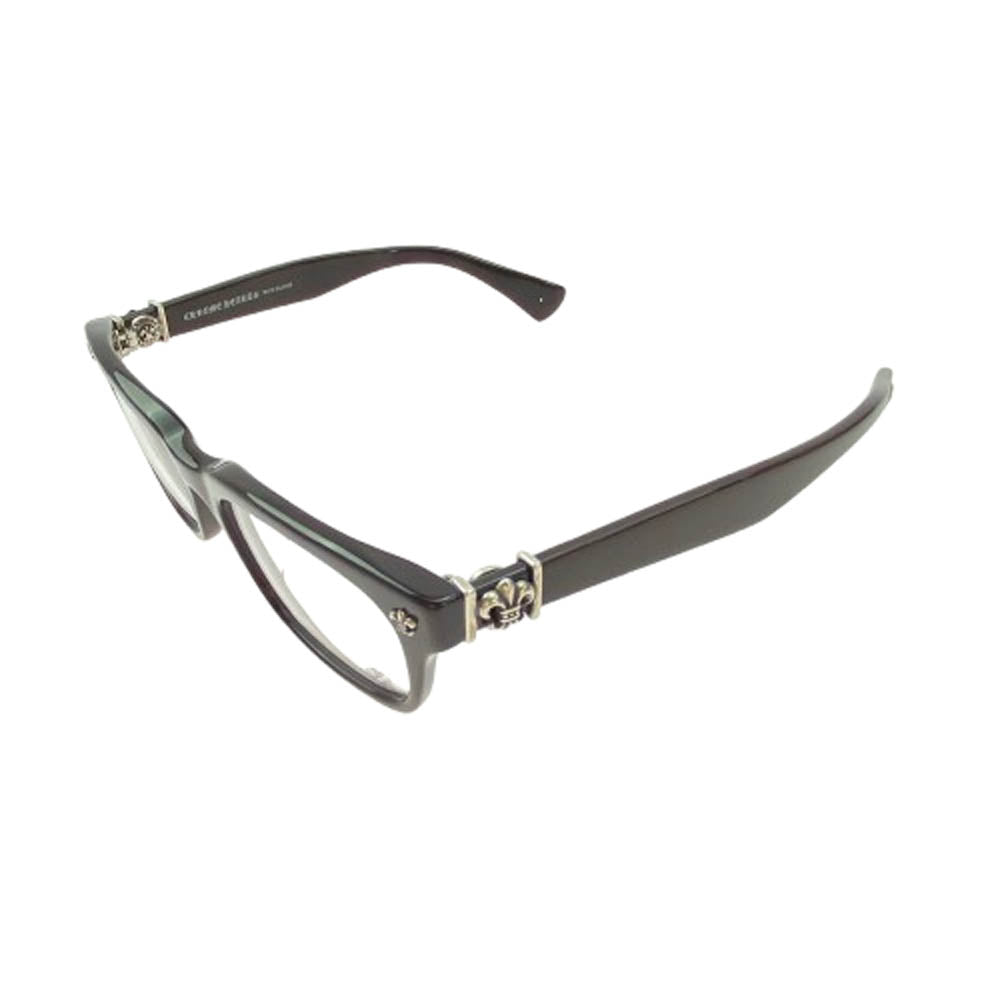 CHROME HEARTS クロムハーツ（原本無） GITTIN ANY?-A BSフレア テンプル ウェリントン サングラス 眼鏡 アイウェア ダークブラウン系 52□19-145【中古】