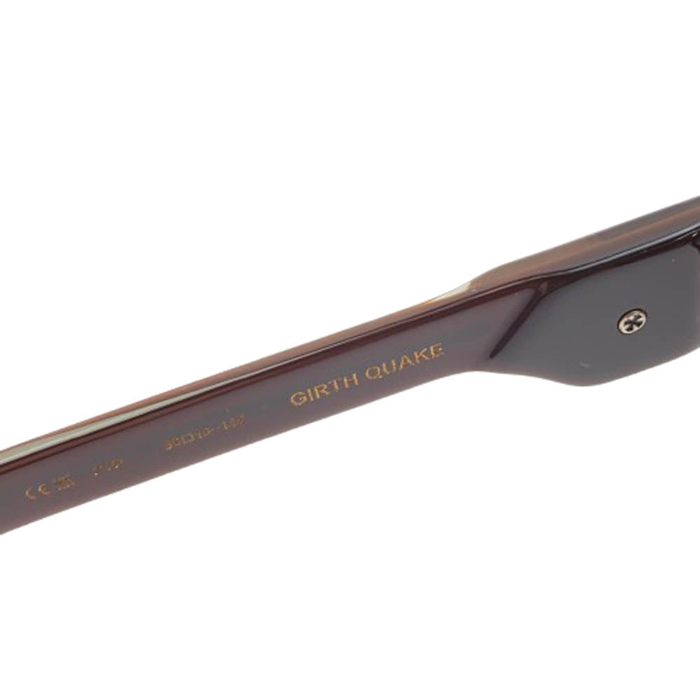 CHROME HEARTS クロムハーツ（原本無） GIRTH QUAKE PTO ガース クエイク サングラス 眼鏡 アイウェア ブラウン ダークブラウン系 56□18-148【美品】【中古】