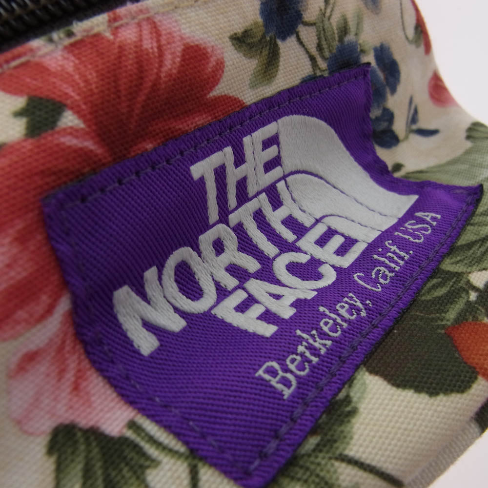 THE NORTH FACE ノースフェイス NN7073N PURPLELABEL パープルレーベル フラワープリント ウエストバッグ ショルダーバッグ ベージュ系【中古】