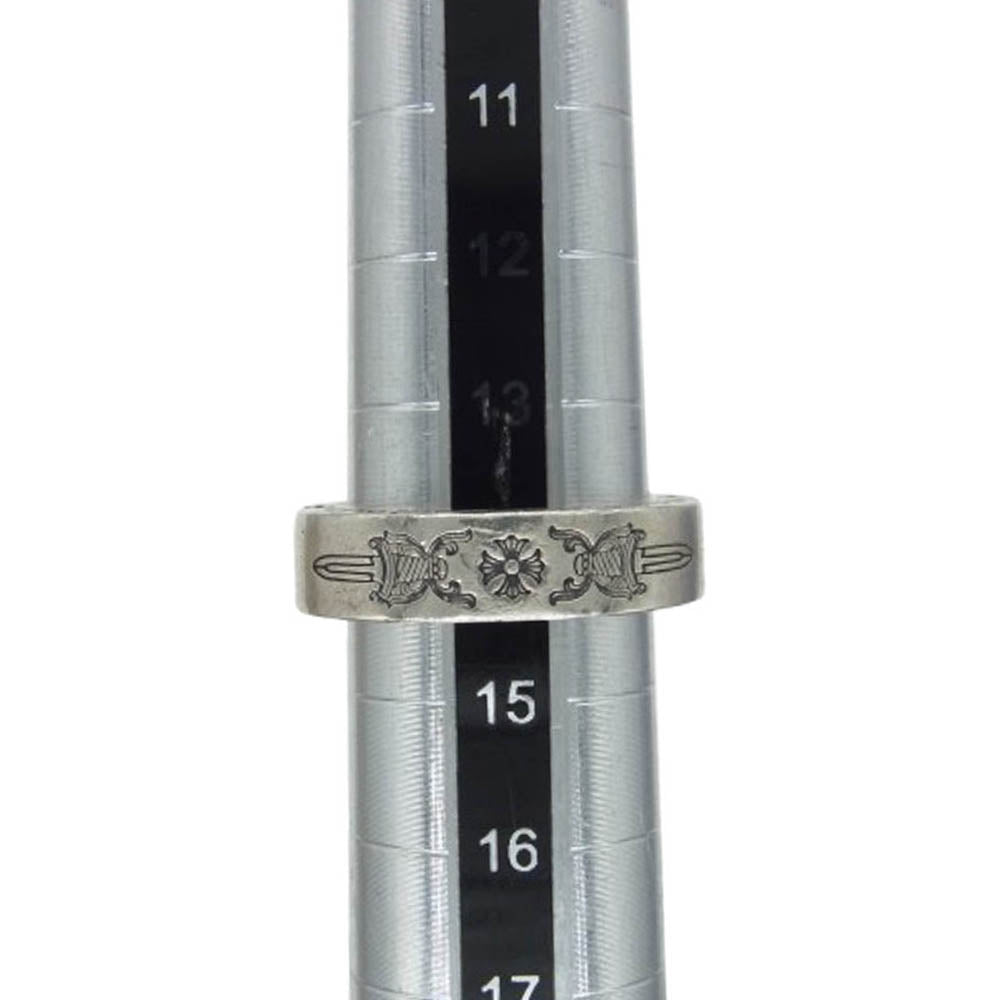 CHROME HEARTS クロムハーツ（原本無） 6mm SPACER DAGGER 6ミリ スペーサー ダガー リング シルバー系 14号【中古】