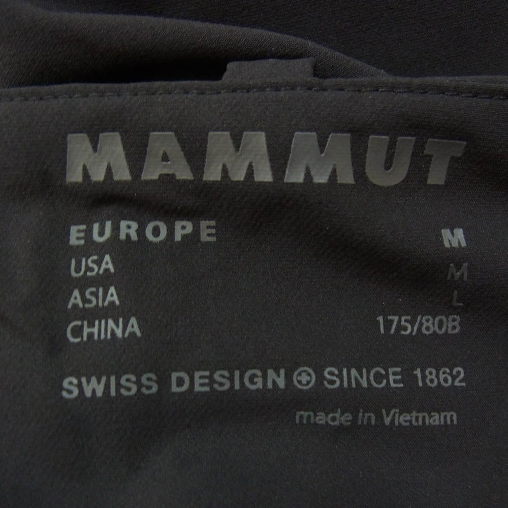 Mammut マムート 1021-00413 TREKKERS 3.0 トレッカーズ 3.0 ソフトシェル パンツ ブラック系 M【中古】