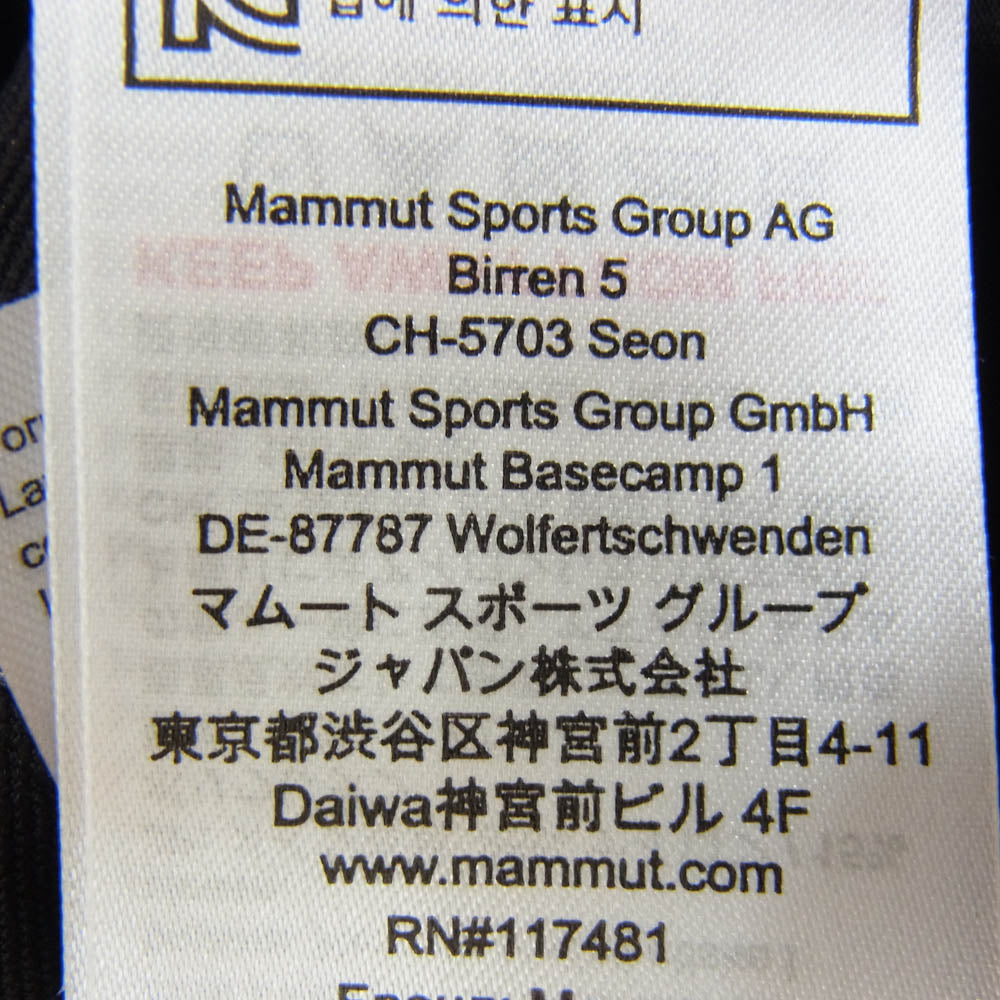 Mammut マムート 1021-00413 TREKKERS 3.0 トレッカーズ 3.0 ソフトシェル パンツ ブラック系 M【中古】