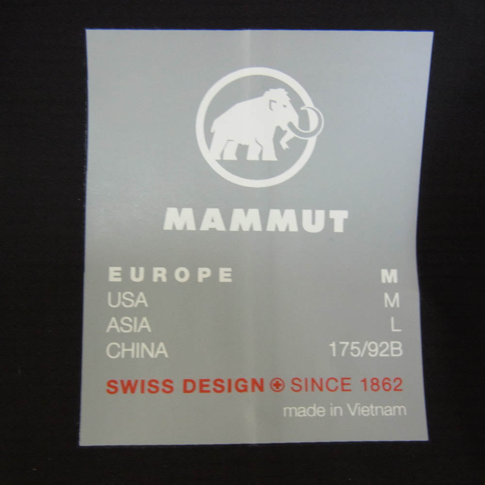 Mammut マムート 1010-32070 Masao Light 2.0 マサオ ライト 2.0 ハードシェル フーデッド ジャケット ブラック系 M【美品】【中古】