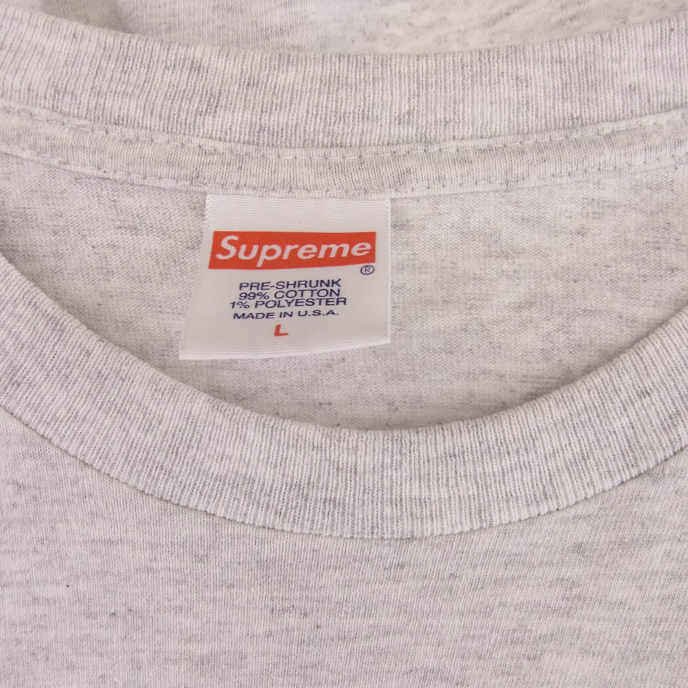 Supreme シュプリーム 19AW Pillows Tee ピローズ 半袖 Tシャツ グレー系 L【中古】