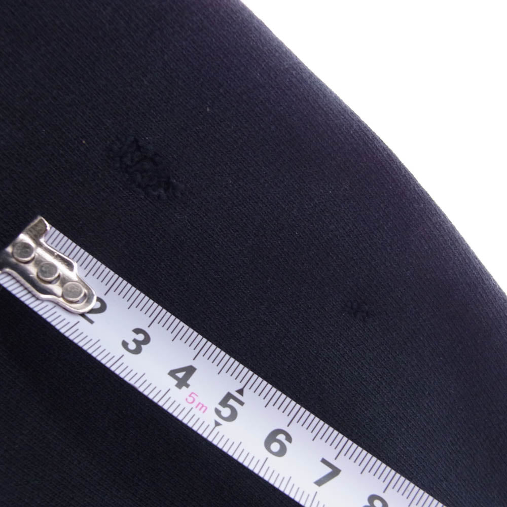 Supreme シュプリーム 90s 初期 カナダ製 ロゴ クルーネック スウェット トレーナー ネイビー系 L【中古】