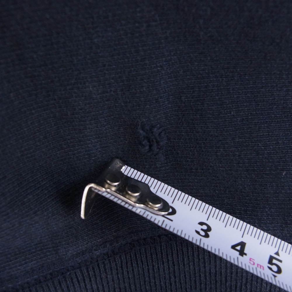 Supreme シュプリーム 90s 初期 カナダ製 ロゴ クルーネック スウェット トレーナー ネイビー系 L【中古】