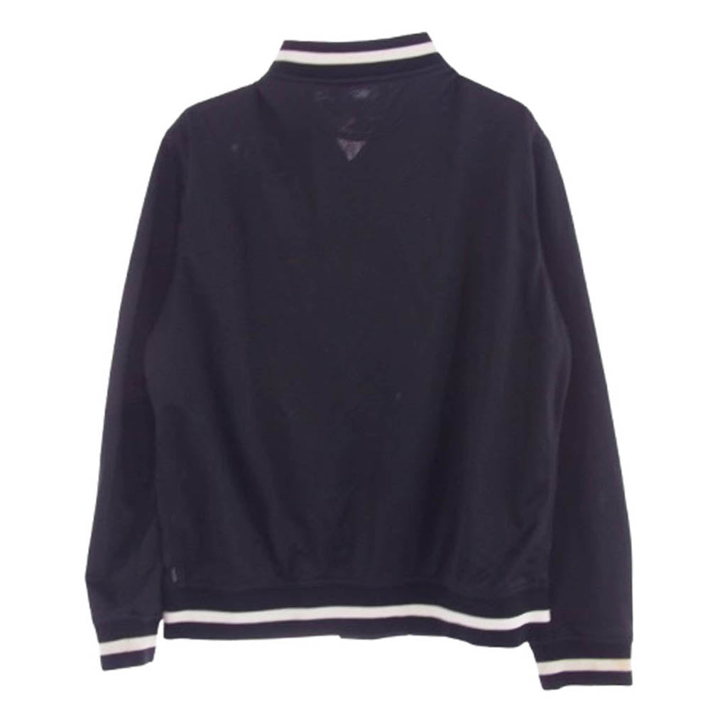 Supreme シュプリーム 15SS Mesh Varsity Jacket メッシュ バーシティー ジャケット ブラック系 L【中古】