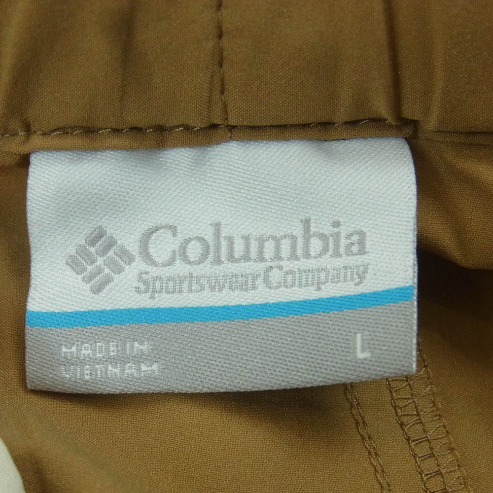 Columbia コロンビア 123 PL9240 40279 Enjoy Mountain Life Softshell Shorts エンジョイ マウンテン ライフ ソフトシェル ショーツ ハーフ ショート パンツ ブラウン系 L【中古】
